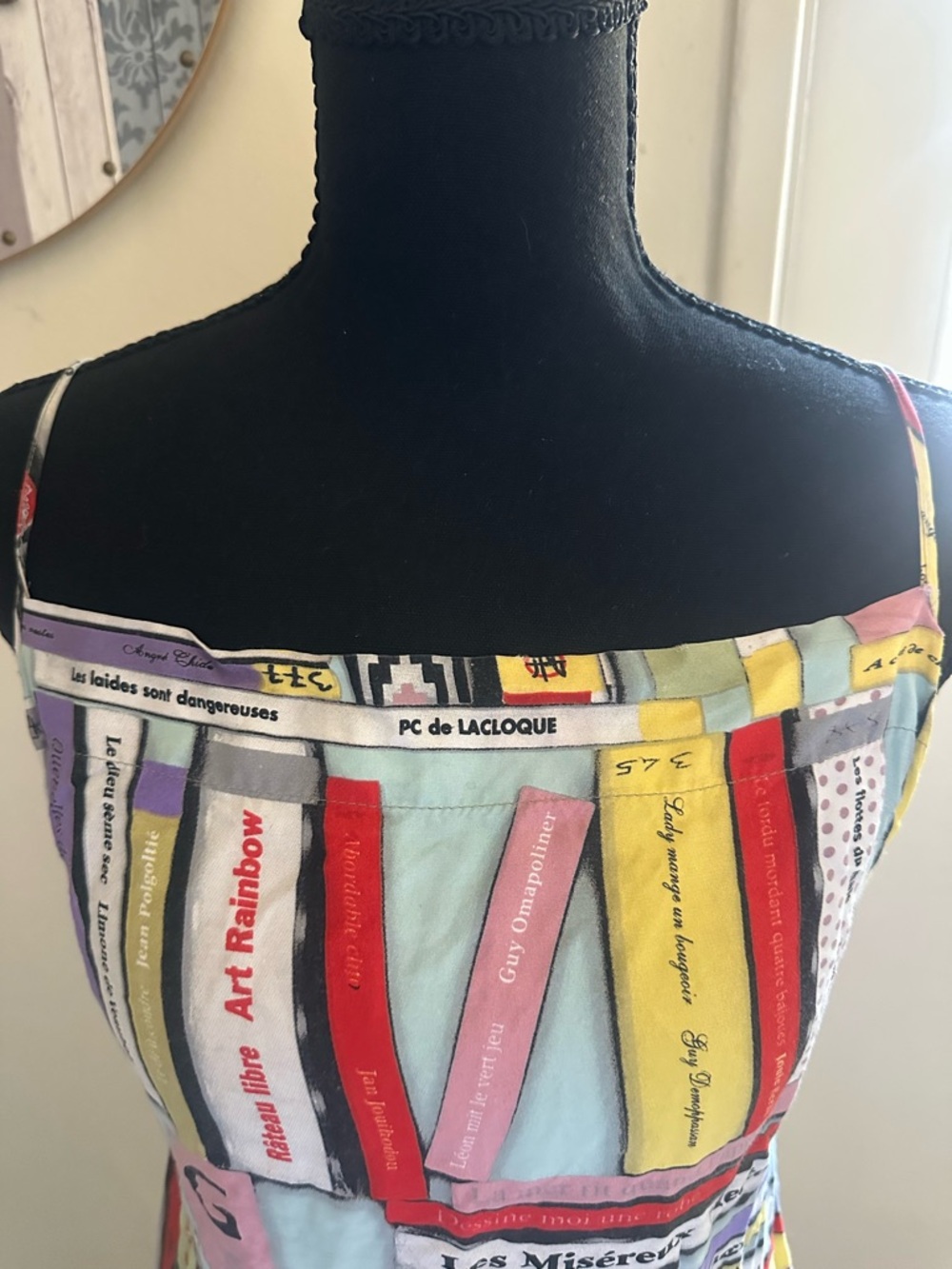 Vintage Jean Paul Gaultier Multicolor Book-Print Maxi Dress - Picture 4 of 6